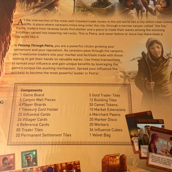 Renegade Game Studios Passing Through Petra A Tile Pushing Game - Picture 3 of 5